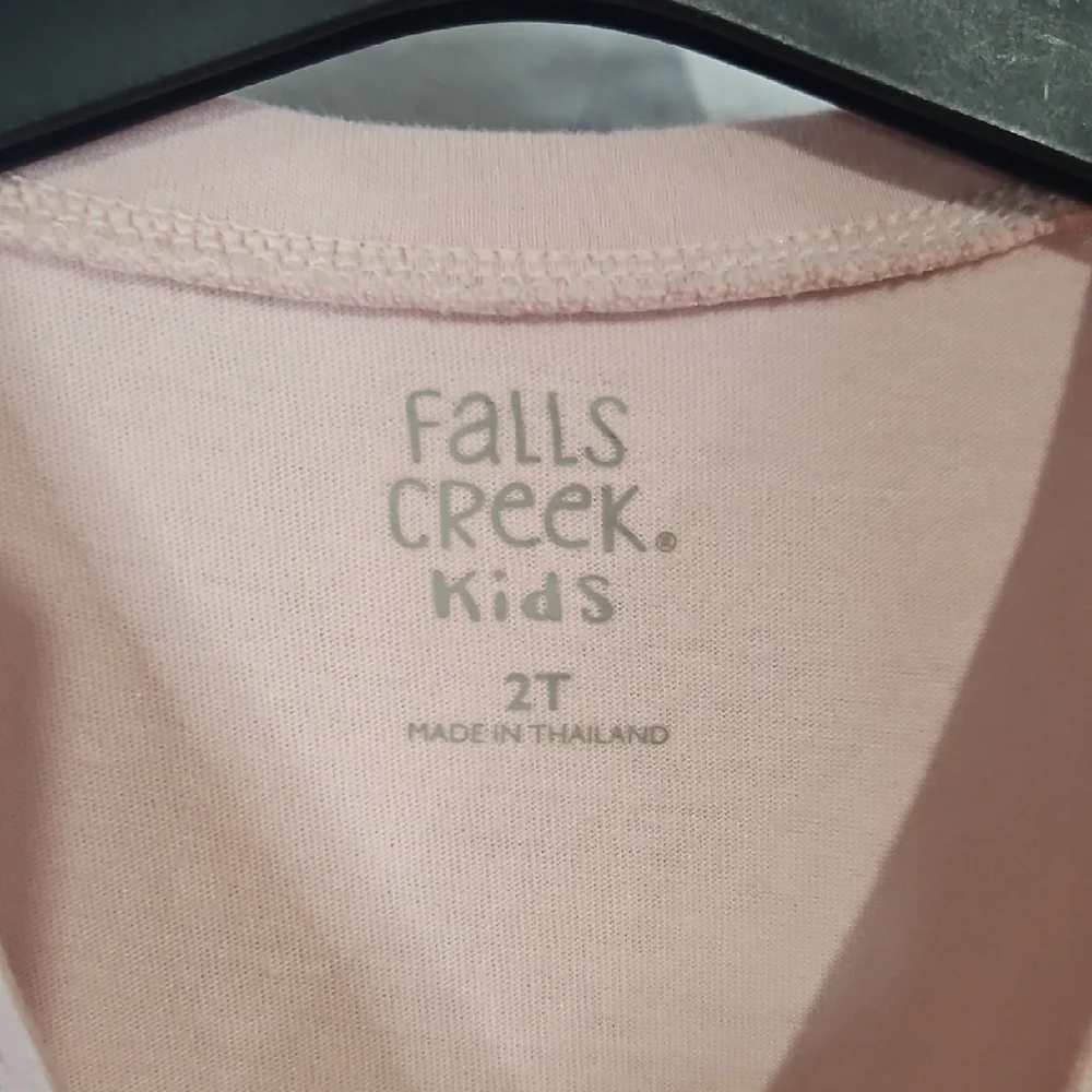 Falls Creek Pink and Gray Long Sleeve Fit and Flare Dress